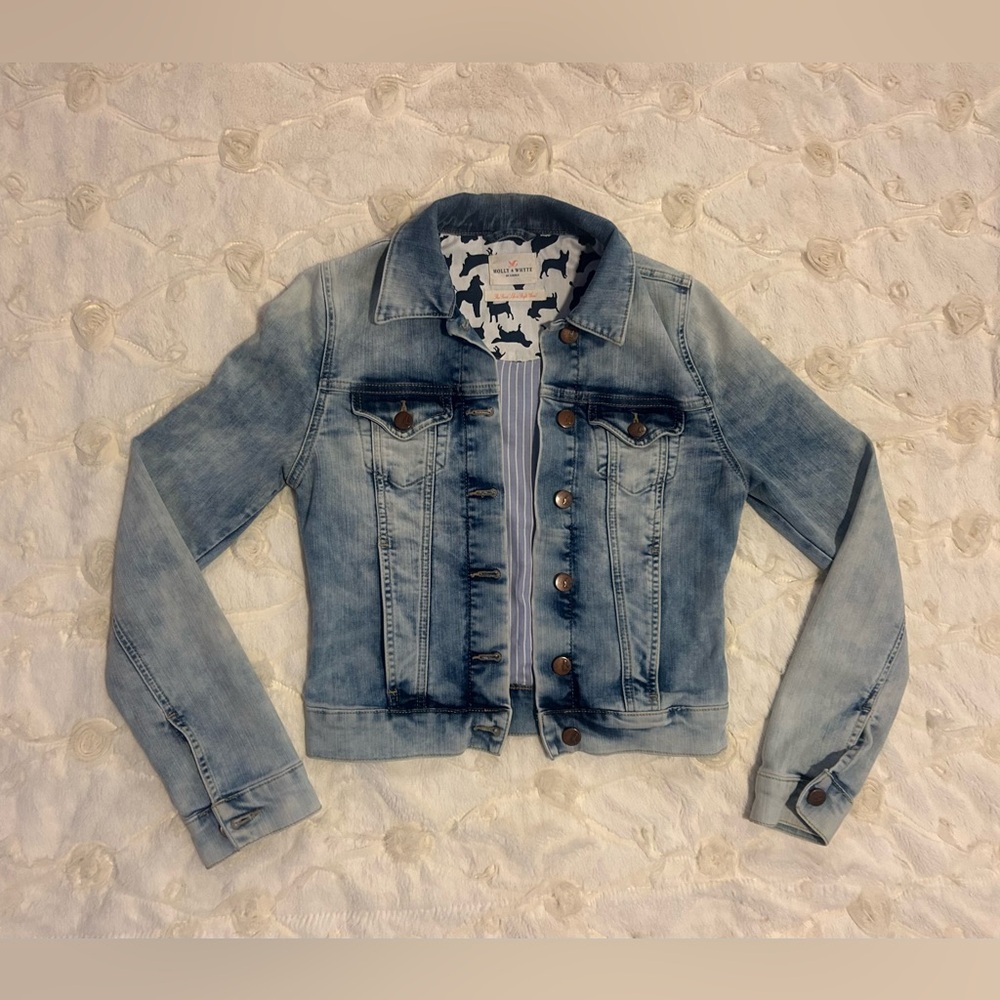 Veterinary Veterinarian RVT Technician Medicine Embroidered Denim Jean Jacket - Picture 5 of 6